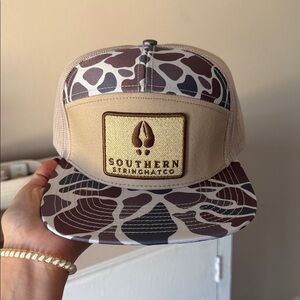 Southern String Hat Co Camo Trucker Hat